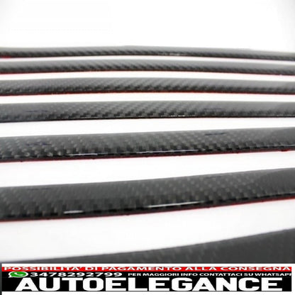 Aggiungi sulle modanature delle porte strisce in carbonio con decalcomanie laterali adesivo in vinile nero opaco adatto per Mercedes Classe G W463 (1989-2018) AUTOELEGANCERICAMBI