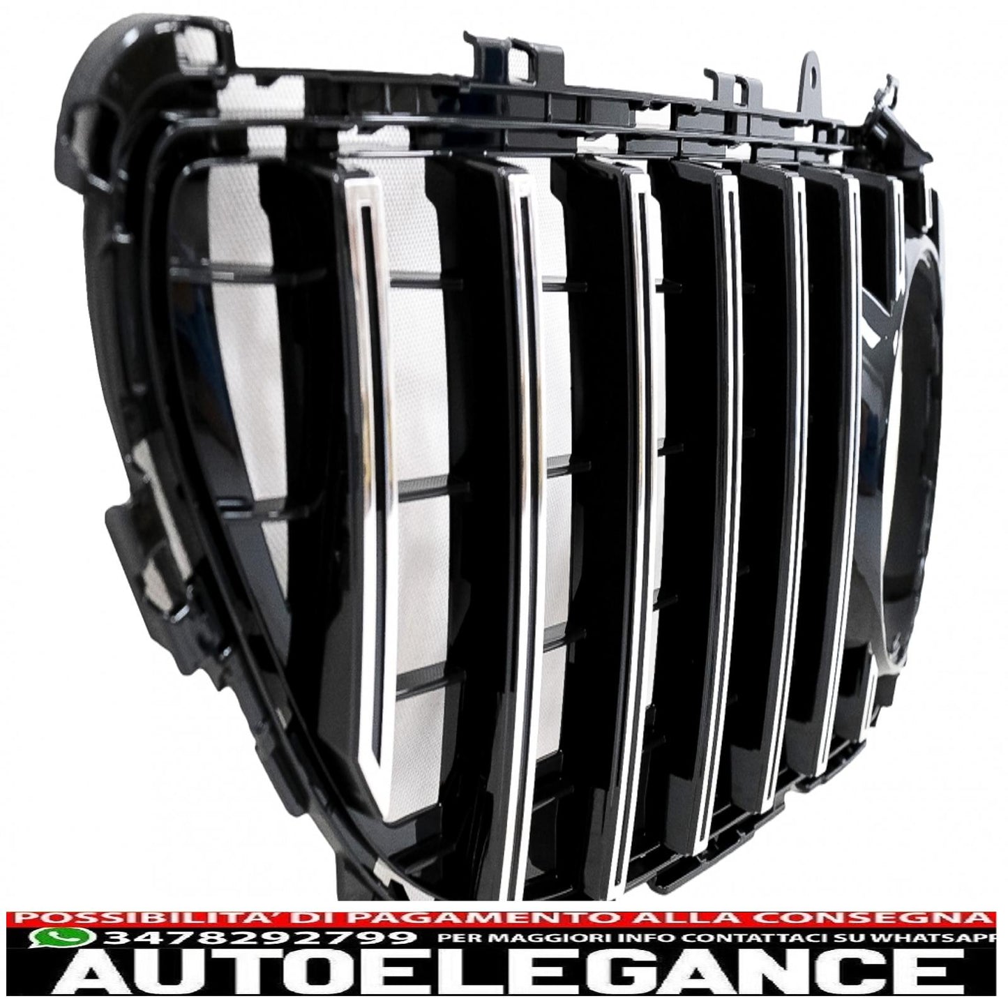 front grille suitable for mercedes cls w218 facelift (2014-2017) gt-r panamericana design chrome 