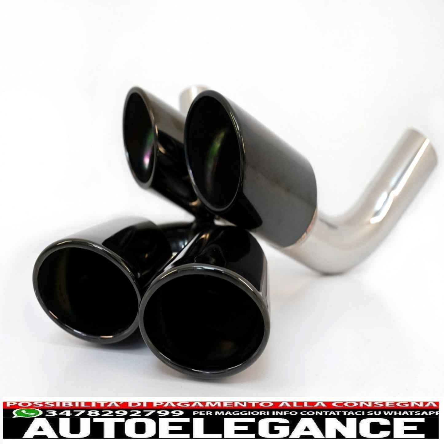 Black exhaust tips suitable for mercedes g class w463 g500 g55 g63 g65 (1998-2018)