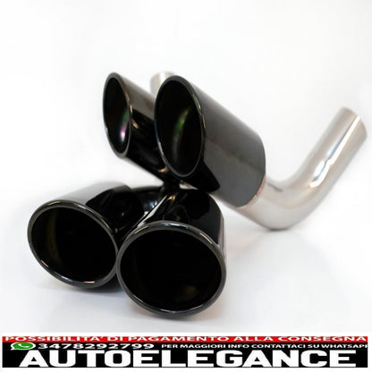 Black exhaust tips suitable for mercedes g class w463 g500 g55 g63 g65 (1998-2018)