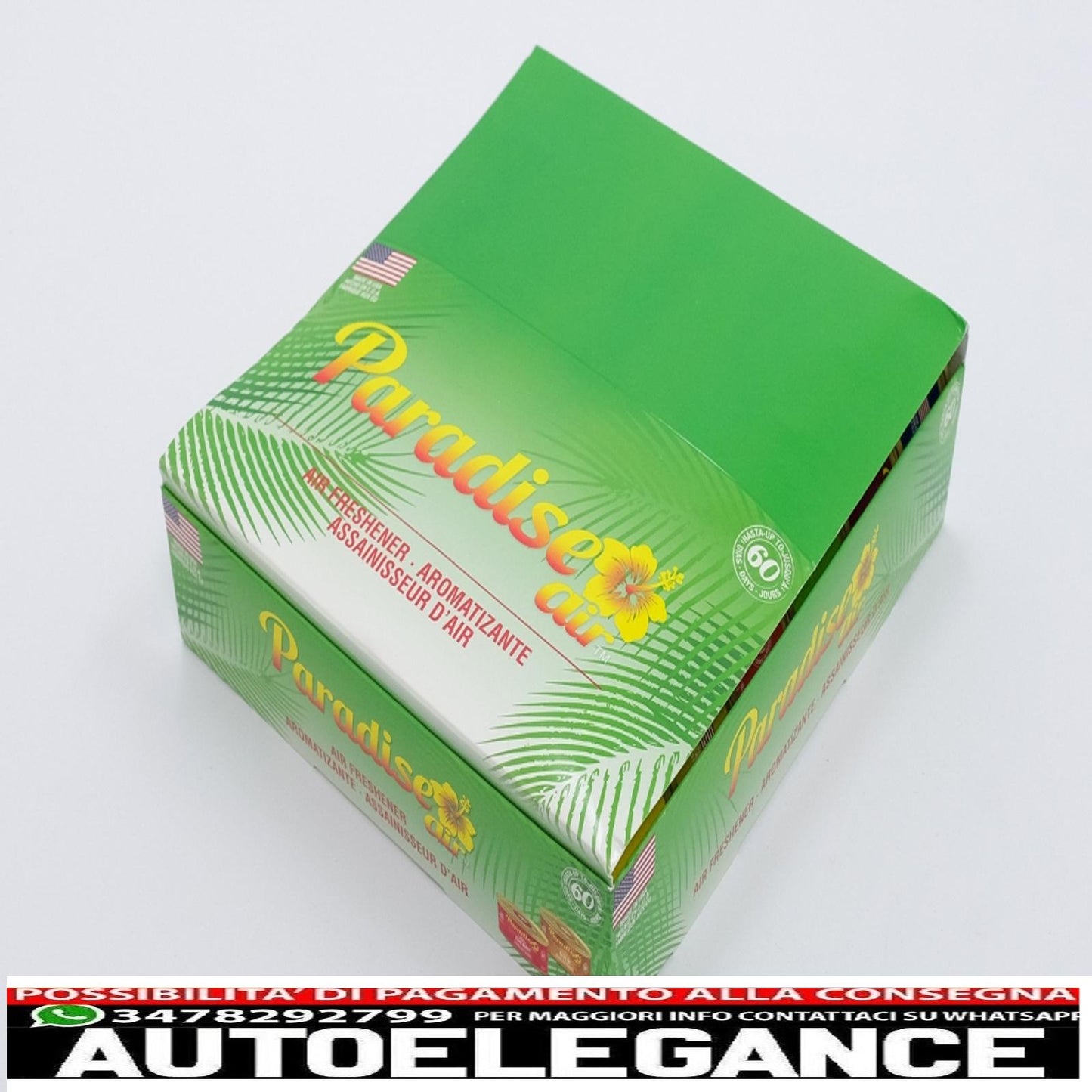 Paradise Air Fresh deodorante biologico per ambienti, 18 lattine assortite