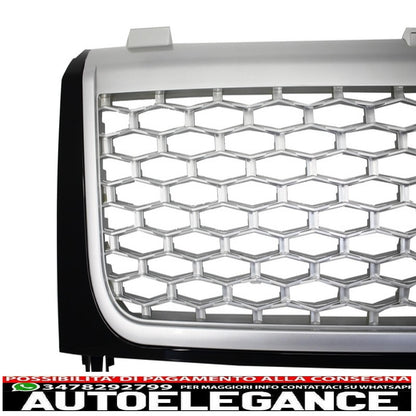 griglia centrale nero-argento prese d'aria laterali nere adatta per land rover vogue iii l322 (2002-2005) autobiografia edizione sovralimentata