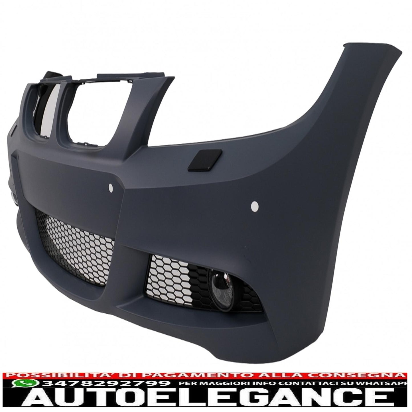front bumper suitable for bmw 3 series e90 sedan e91 touring lci (2008-2011) m-technik design with pdc 