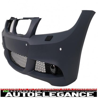 front bumper suitable for bmw 3 series e90 sedan e91 touring lci (2008-2011) m-technik design with pdc 