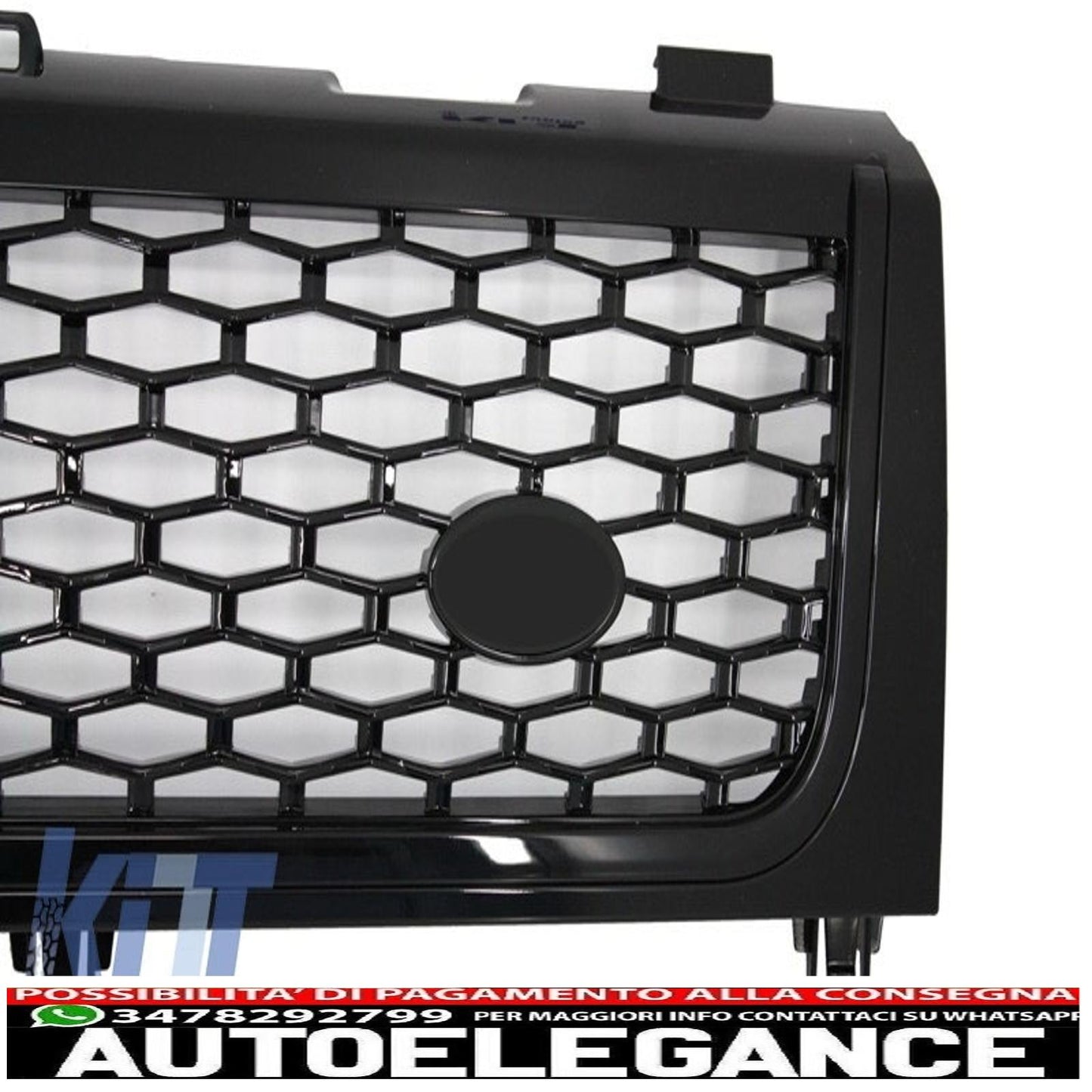 centre grille and side vents assembly suitable for land rover vogue iii l322 (2002-2005) all black autobiography supercharged edition