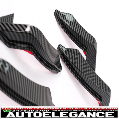 Alette paraurti anteriori adatte per audi a5 f5 (2017-2019) per quattro rs5 design rivestite in carbonio AUTOELEGANCERICAMBI