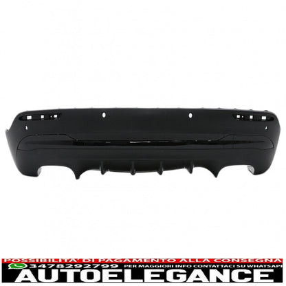 Rear Diffuser and Black Exhaust Tips Suitable for Mercedes Gla Suv H247 Sport Line (2020-) Aero 45s Design Night Package 