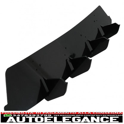 Rear bumper extension for diffuser suitable for mercedes cla 35 / 45 c118 x118 with aero pack (2019-up) black 