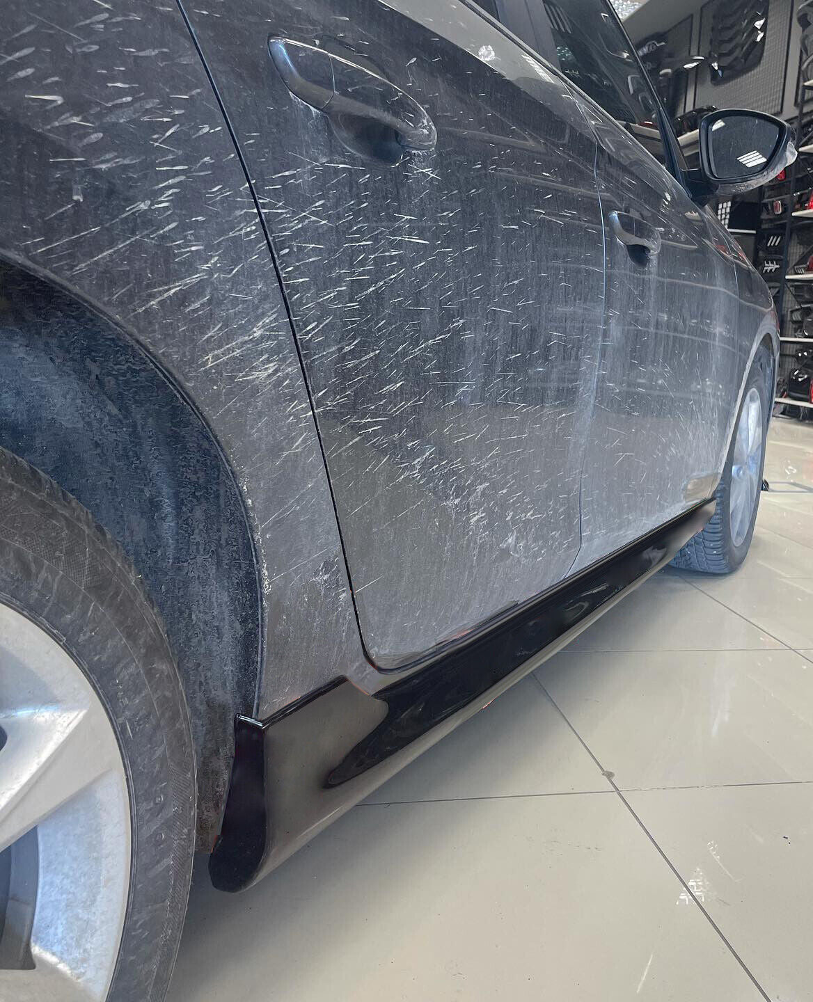 SIDE SKIRTS OPC LOOK FOR OPEL CORSA F 2019+ UNDER DOOR ABS ..- 0727