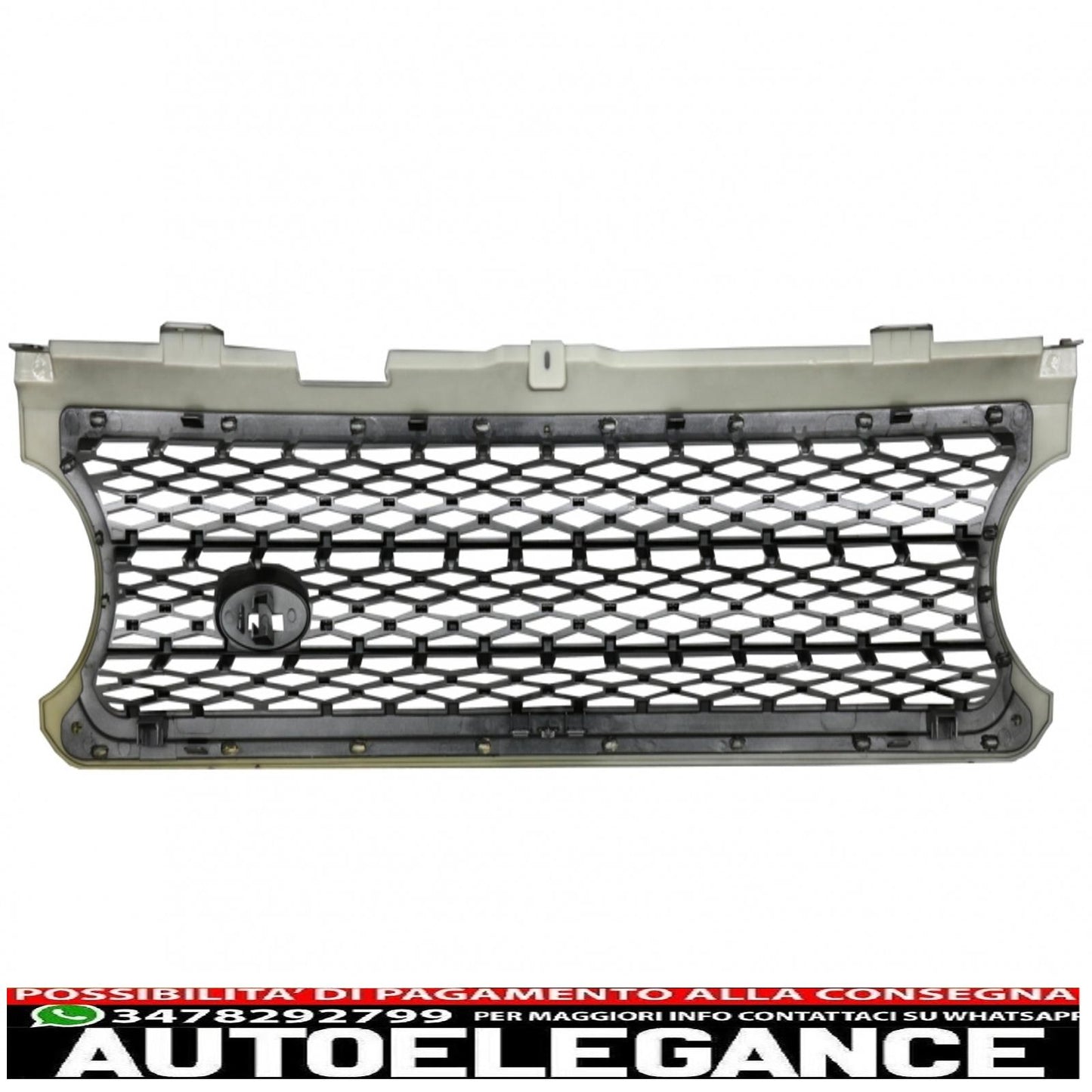 center grille suitable for land rover vogue iii l322 (2006-2009) silver autobiography supercharged edition