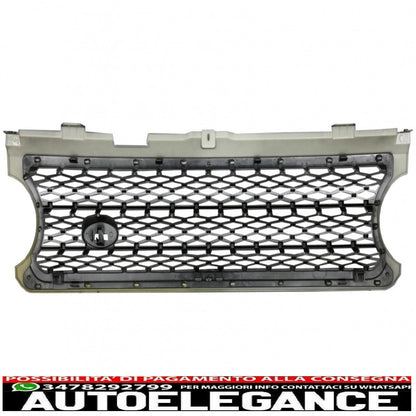 center grille suitable for land rover vogue iii l322 (2006-2009) silver autobiography supercharged edition