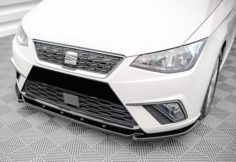 SPLITTER ADATTO PER SEAT IBIZA 5 KJ 2017+ STANDARD LOOK FR NERO LUCIDO V2