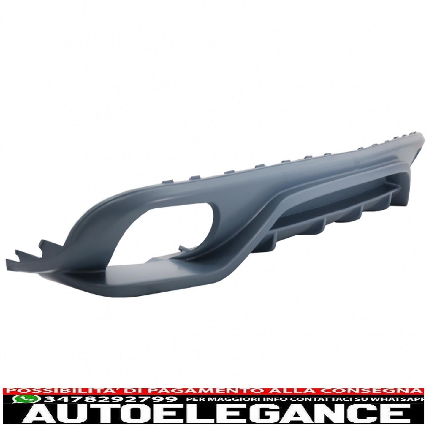 Diffusore mantovana paraurti posteriore adatto per audi a4 b8 berlina pre restyling (2007-2012) ab-design