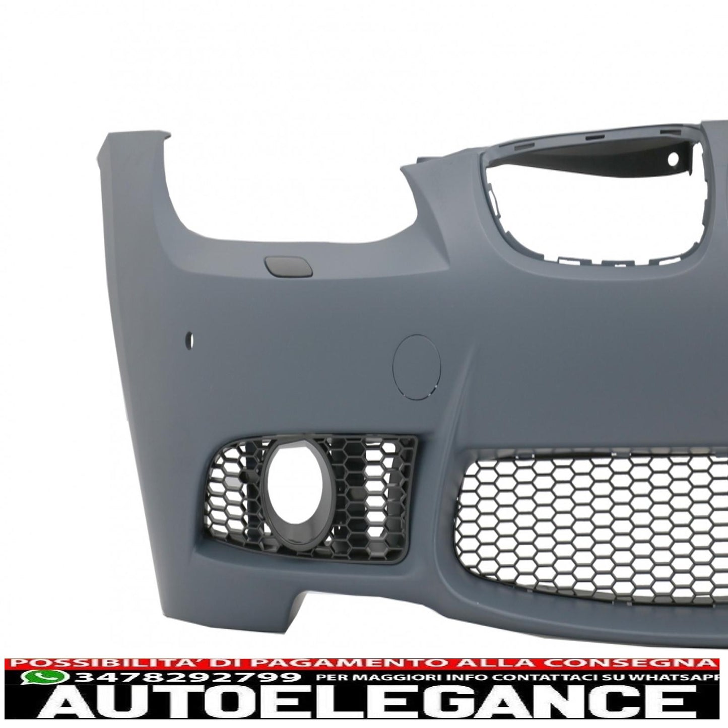 paraurti anteriore con parafanghi anteriori adatto a bmw serie 3 e92 coupe e93 cabrio (2006-2009) m3 look con pdc senza proiettori