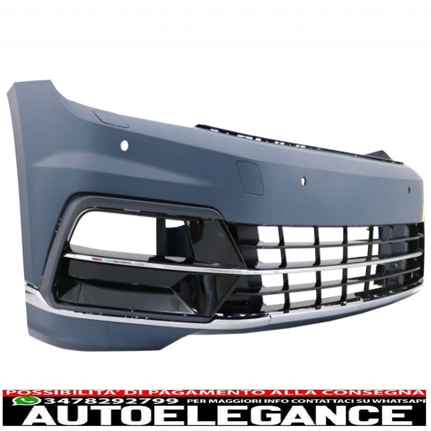 paraurti anteriore con diffusore a mantovana paraurti posteriore doppio scarico adatto per vw passat b8 3g (2015-2018) design r-line