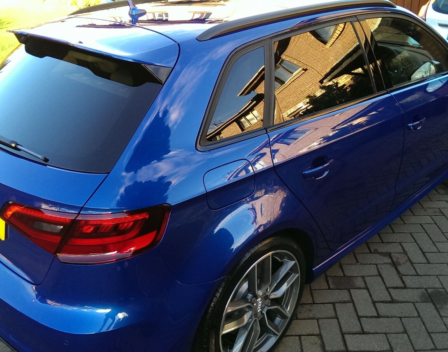 BARRE TETTO AUDI A3 8V SPORTBACK 2012-2019 MANCORRENTI NERI LOOK SLINE 0125 AUTOELEGANCERICAMBI