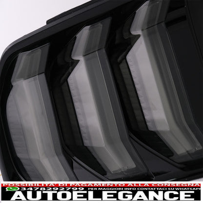 fanali posteriori full led adatti per ford mustang vi s550 (2015-2019) fumé con indicatori di direzione sequenziali dinamici