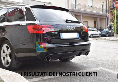 SPOILER TETTO ADATTO PER AUDI A6 C6 4F 2004-2011 LOOK S6 GREZZO
