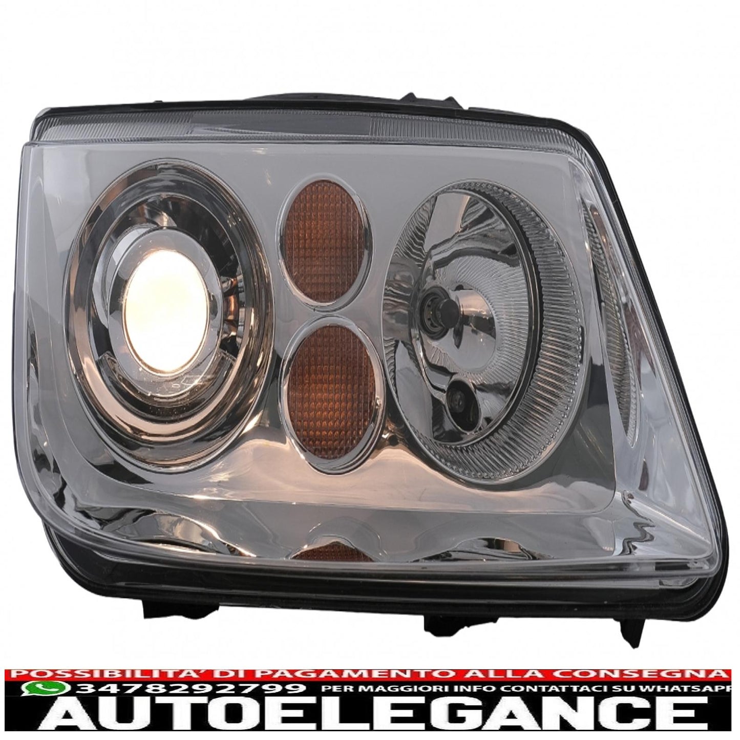 headlights suitable for vw bora (09.1998-07.2005) chrome
