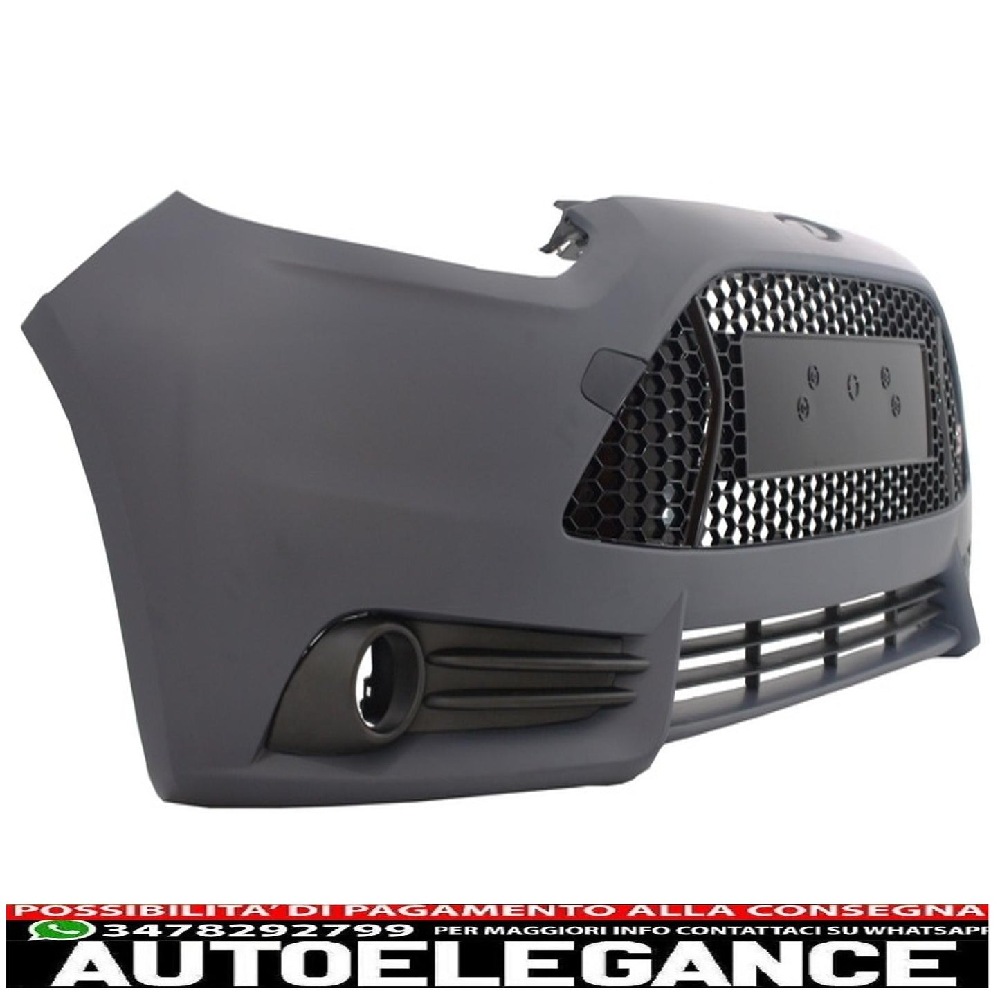 front bumper suitable for Ford Focus MK III 3 (2011-2014) st design with additional roof spoiler 