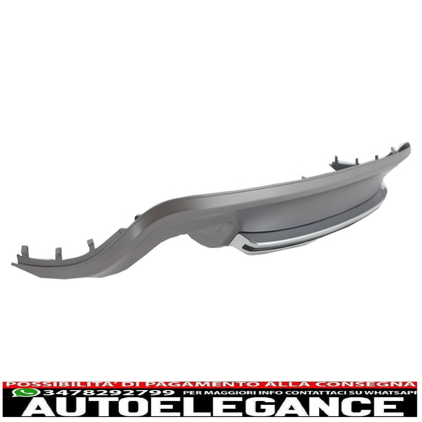 Diffusore mantovana paraurti posteriore adatto per audi a5 8t 4 porte (2012-2015) restyling con terminali di scarico terminali di scarico design s5