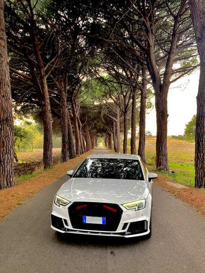PARAURTI ANTERIORE ADATTO PER AUDI A3 8V 2017-2020 HATCHBACK LOOK RS3