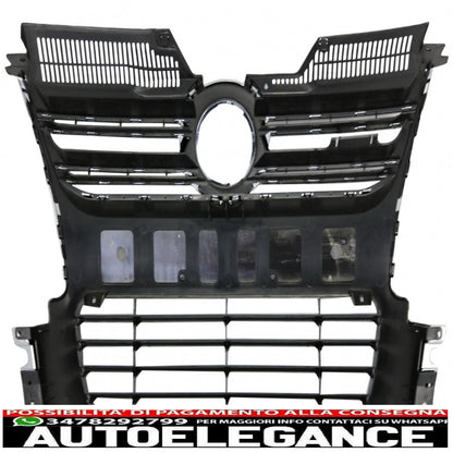 griglia anteriore adatta per vw golf 5 v (2003-2009) r32 design cromata