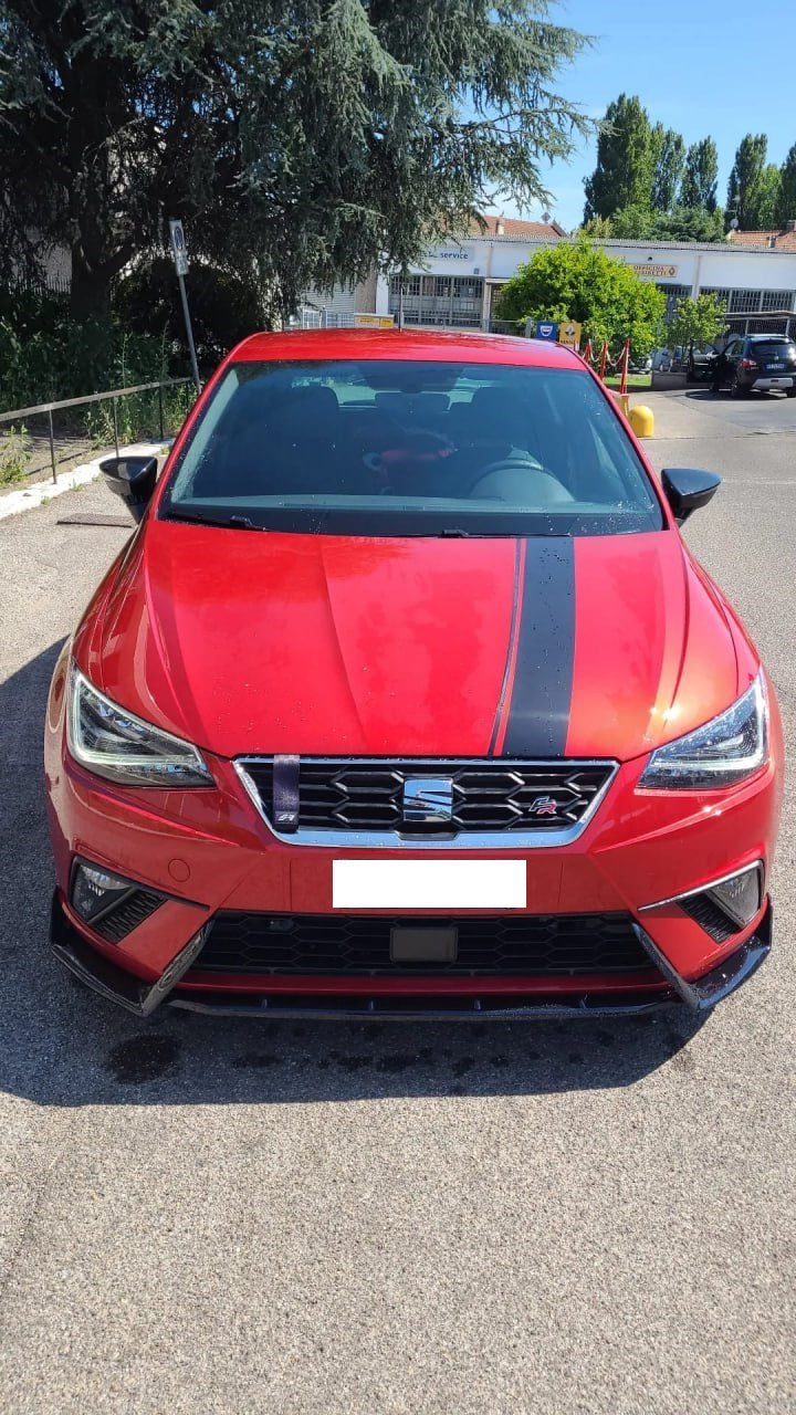 SPLITTER 3 PEZZI ADATTO PER SEAT IBIZA 5 6J FR 2017+ LOOK NERO LUCIDO
