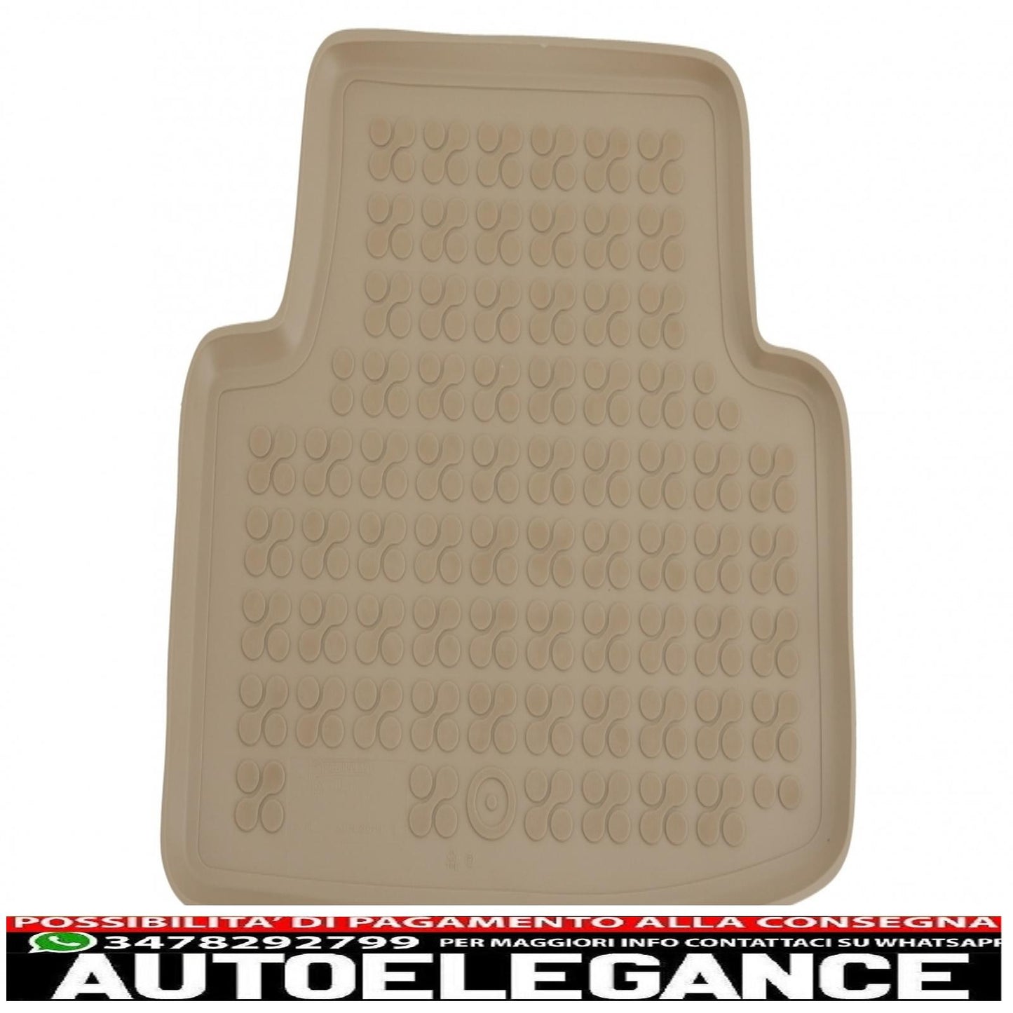 Beige black rubber mat suitable for vw passat b8 (2014-up) 