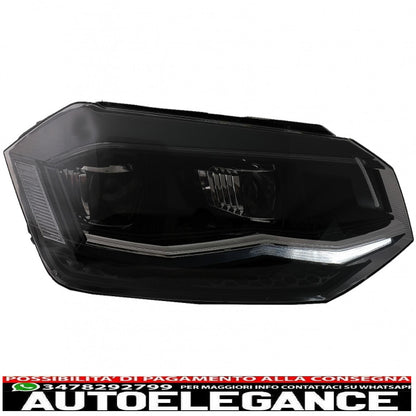 full led headlights suitable for vw polo aw mk6 (2018-2020) with dynamic ignition and sequential cornering lights 