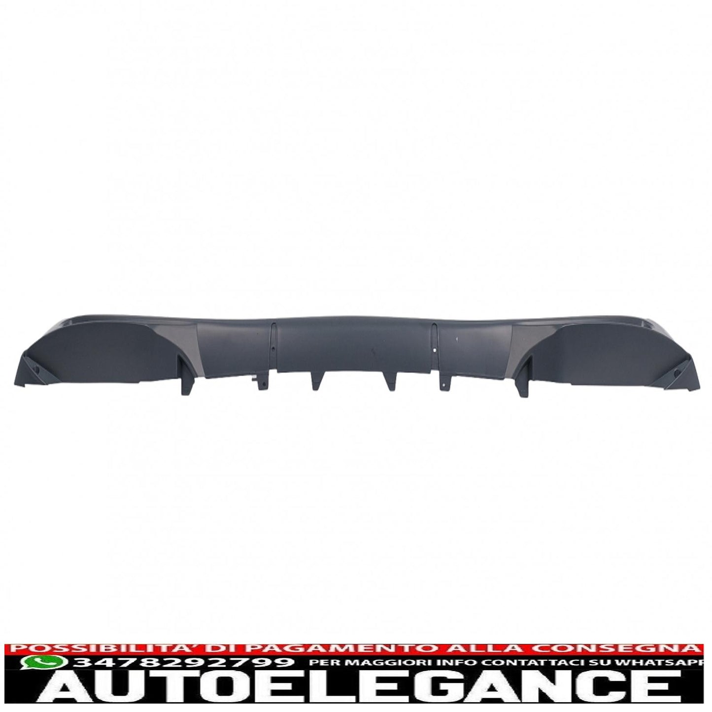 Front bumper spoiler lip extension for smart fortwo 453 (2014-2019)