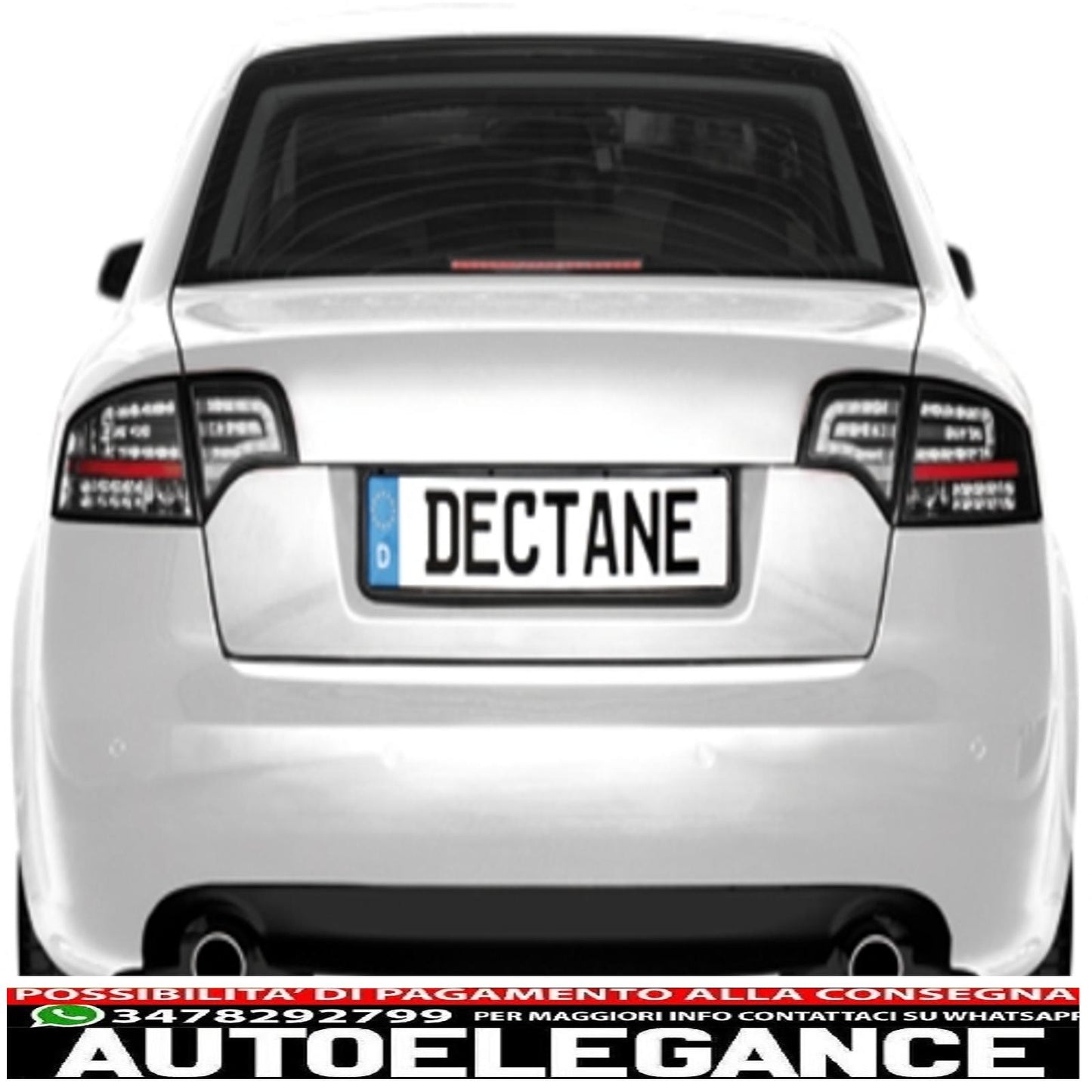 led rear lights suitable for audi a4 b7 sedan (11.2004-03.2008) black
