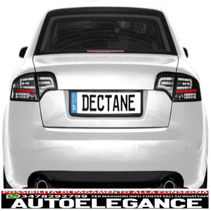led rear lights suitable for audi a4 b7 sedan (11.2004-03.2008) black