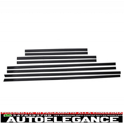 aggiungi strisce modanature porte con decalcomanie laterali adesivo in vinile nero opaco e luci di svolta adatte per mercedes classe g w463 (1989-2015) AUTOELEGANCERICAMBI