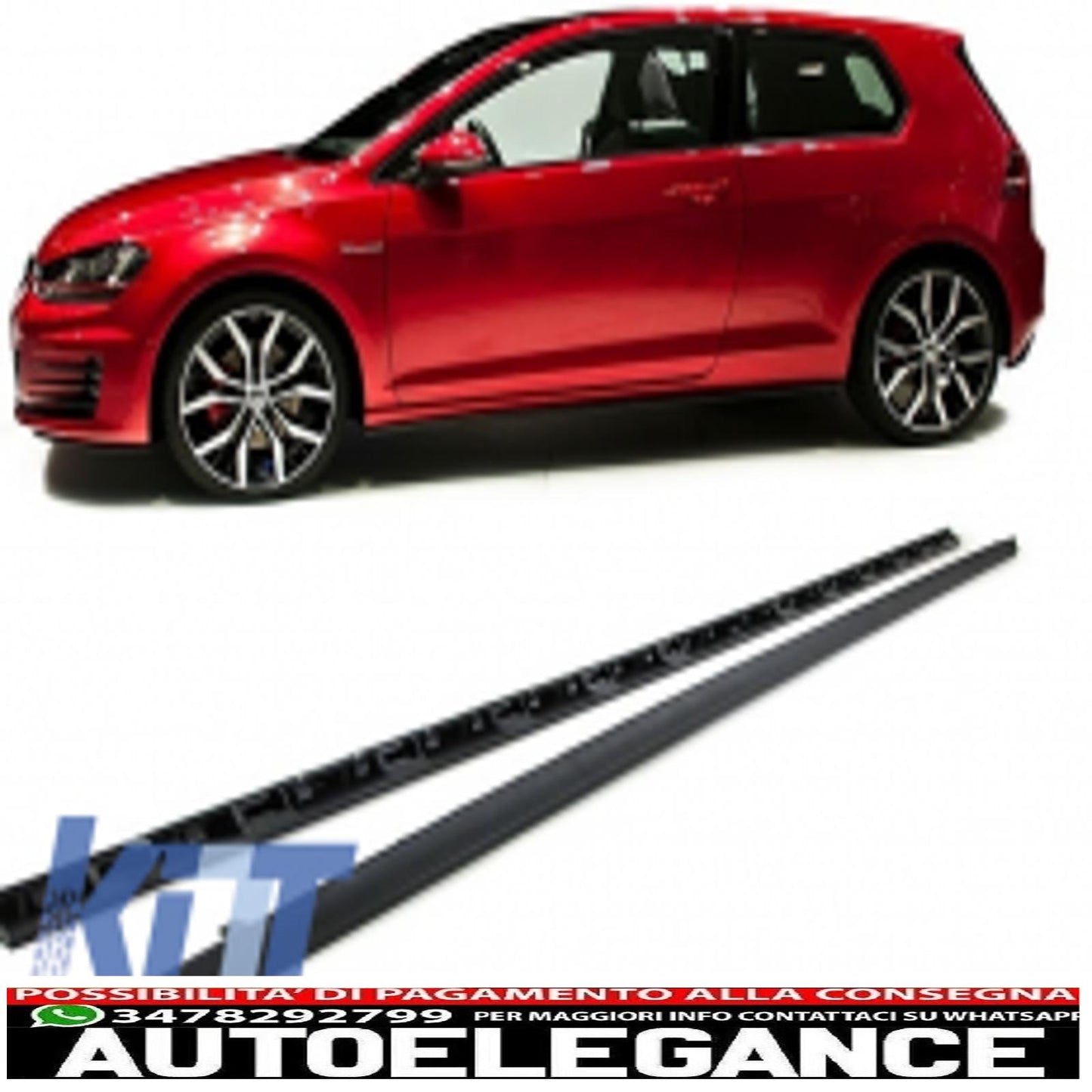 complete body kit suitable for vw golf 7 vii (2013-2016) gti look 
