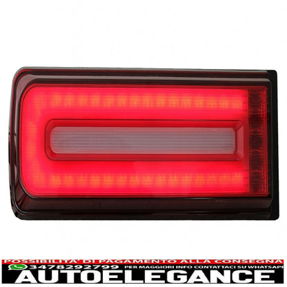 led rear lights light bar suitable for mercedes g class w463 (2008-2017) restyling 2018 dynamic design sequential cornering lights smoke red