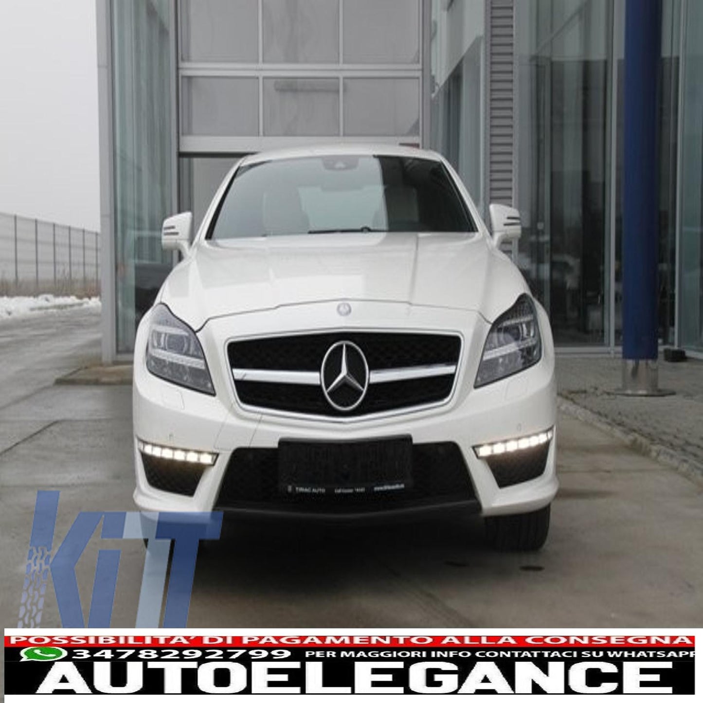 Paraurti anteriore adatto per mercedes benz w218 cls (2011-up) a-design