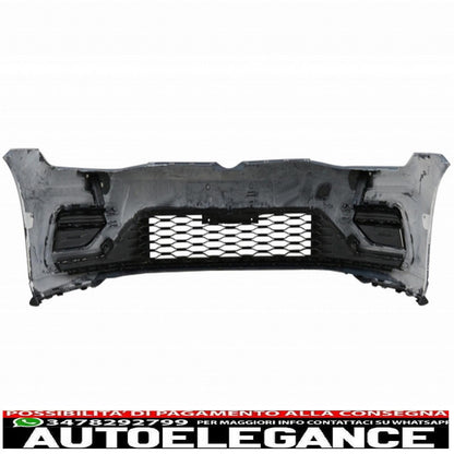 front bumper with center grille without badge suitable for vw golf 7.5 (2017-2020) r gti design