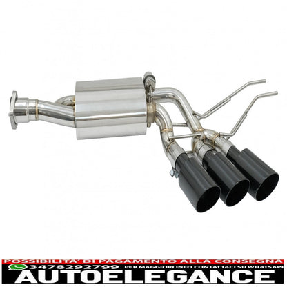 complete exhaust system suitable for mercedes g-class w463 (2009-2018) g500 g55 g63 g65 black triple exhaust pipes with electronic valve