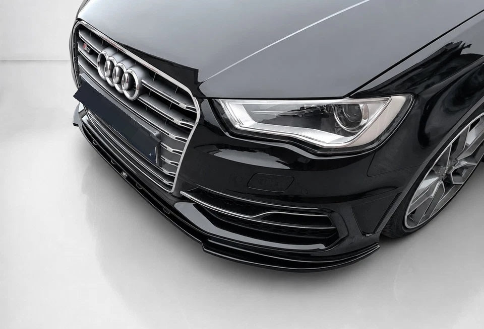 👉Splitter Anteriore Audi S3/S-Line 8V Hatchback/Sportback (13-16) Nero Lucido👈
