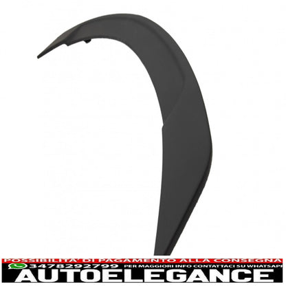 trunk spoiler suitable for mercedes c-class w205 (2014-2020) gts-design matt black 