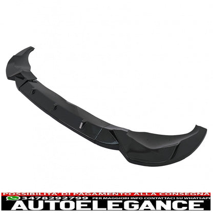 Front bumper spoiler lip suitable for bmw x3 g01 x4 g02 (2018-2020) m sport carbon film covering