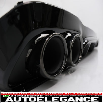 Rear Diffuser with Exhaust Tips Suitable for Mercedes E-Class W213 (2016-2019) E53 Design Night Package