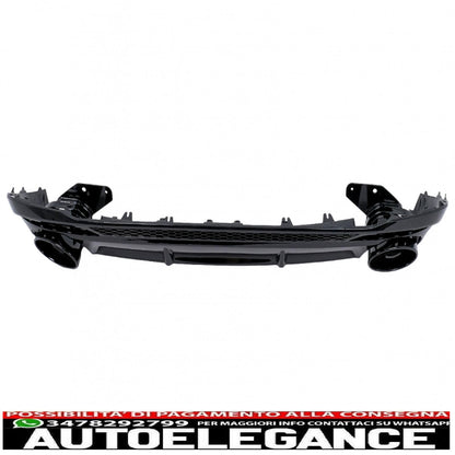 Diffusore mantovana paraurti posteriore adatto per audi a4 b9 8w facelift (2020-) solo s-line rs design