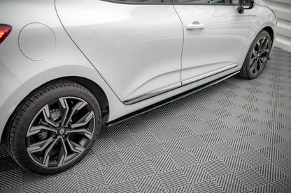 RENAULT CLIO 5 V 2019+ SPOILER SPLITTER UNDER SKIRTS ABS GLOSSY BLACK -1- 0034