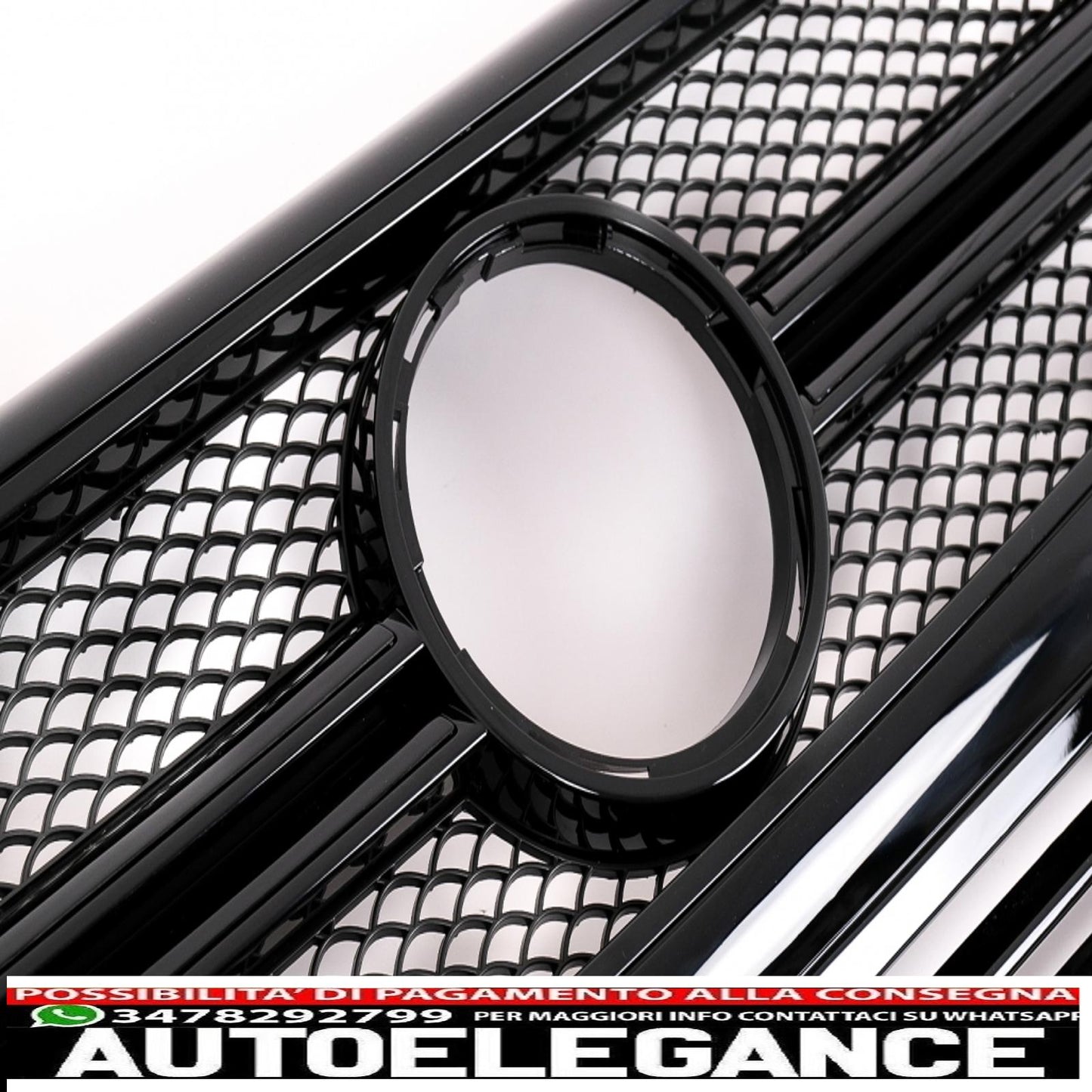 griglia anteriore adatta per mercedes w463 classe g (1990-2012) nuovo design g65 g63 pianoforte edizione completamente nera
