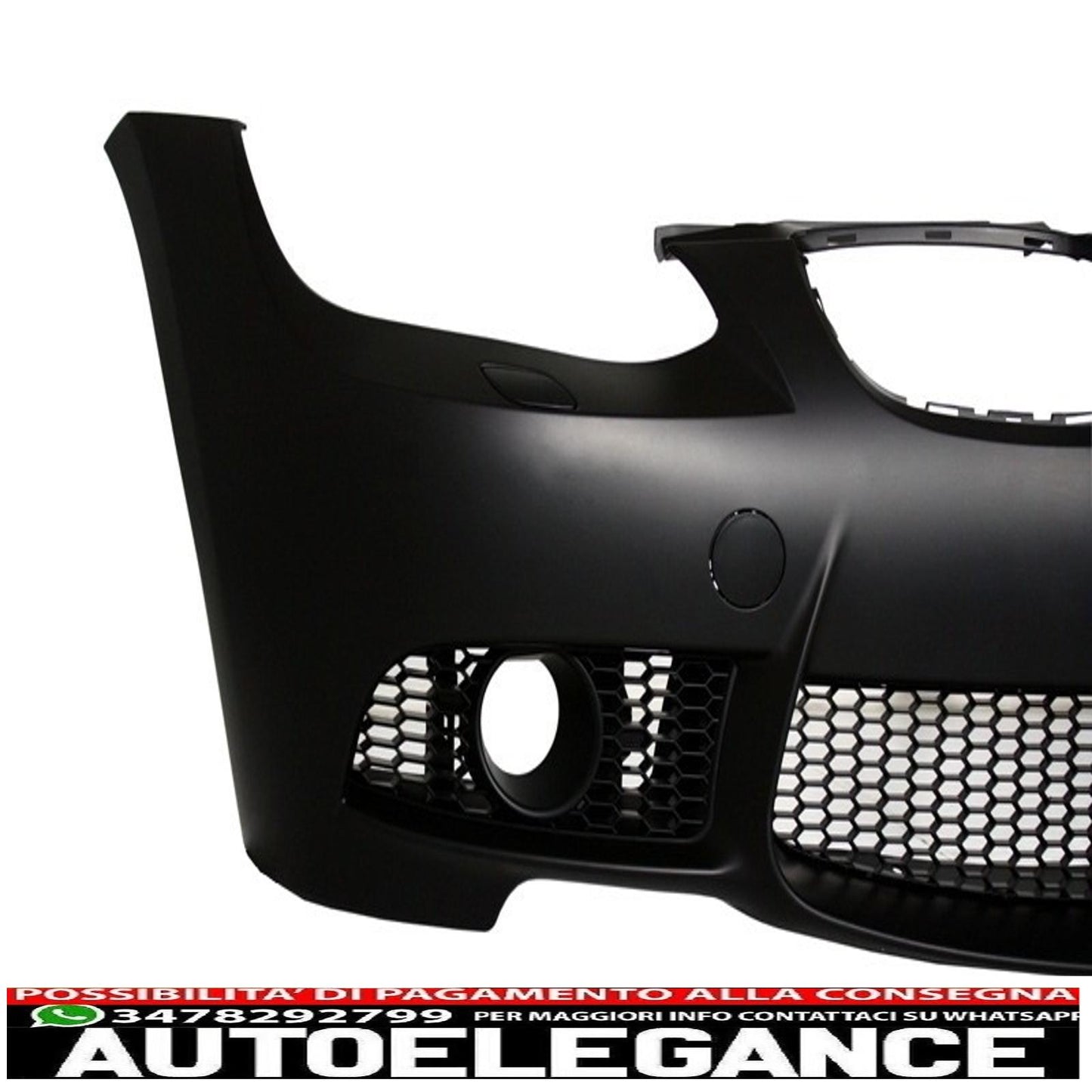 paraurti anteriore con minigonne laterali adatto a bmw serie 3 e92 coupe e93 cabrio (2006-2009) m3 look senza pdc e proiettori