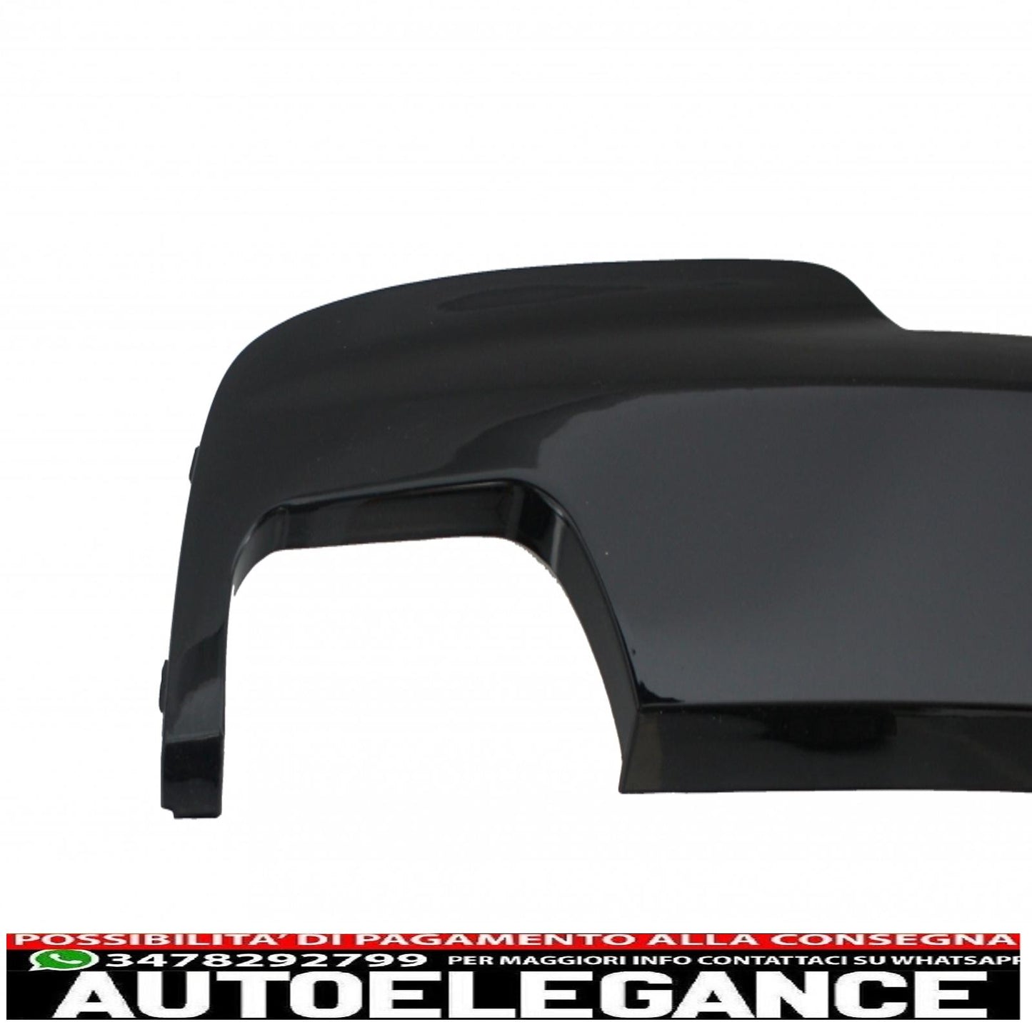 diffusore d'aria a doppia uscita edizione nero brillante con terminali di scarico sport m-tech 550i design adatto per bmw f10 f11 (2011-2017)