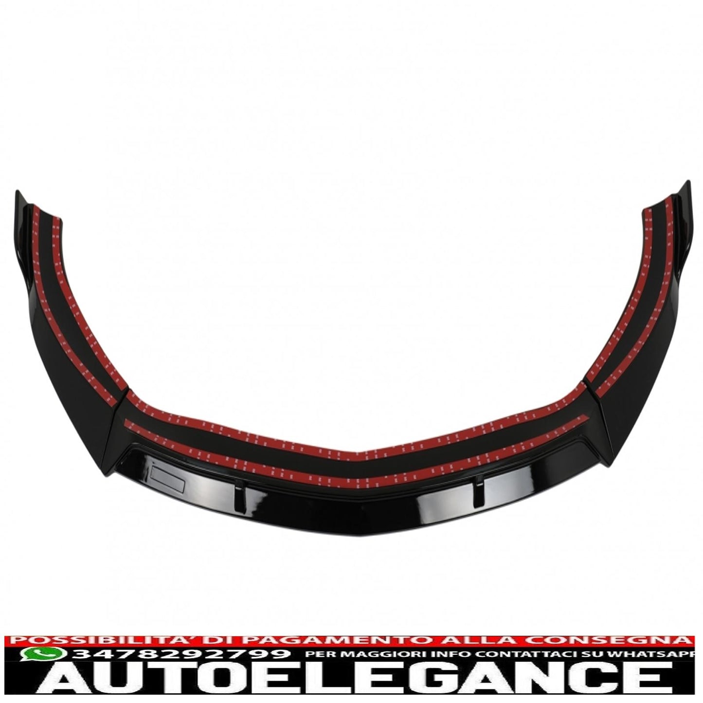 Front bumper spoiler lip suitable for mercedes cla45 c117 x117 (2013-2016) glossy black 