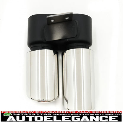 Exhaust muffler tips suitable for bmw 5 series f10 f11 (2011-2017) m5 lci chrome design